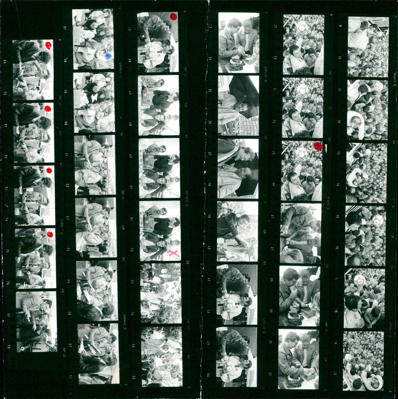 1986 BAZAAR ADDRESS BERLIN DAIM EVENT FOLI FILM - Vintage Photograph