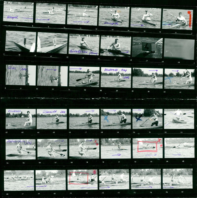 1982 INNALE REGATTA HEMPEL BRIED RICE BRO HEXLERODY OLET DOEL HENKR FILM PETER - Vintage Photograph