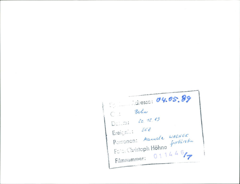 1989 BIG BODYDLESSO BERLIN EREISAINI SEZ PERSONS MANUELA GRAND - Vintage Photograph