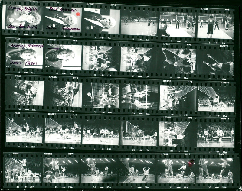 1983 FINAL WOMEN BRIGITTE PEN NYLANDER WON FILM SHOT POL - Vintage Photograph