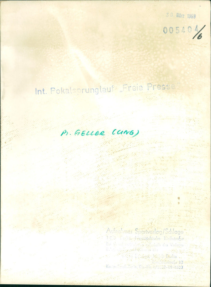 1969 FILM SHOT MENSTADT BERLIN GERMANY RELEASED SOGRTV PRESS - Vintage Photograph