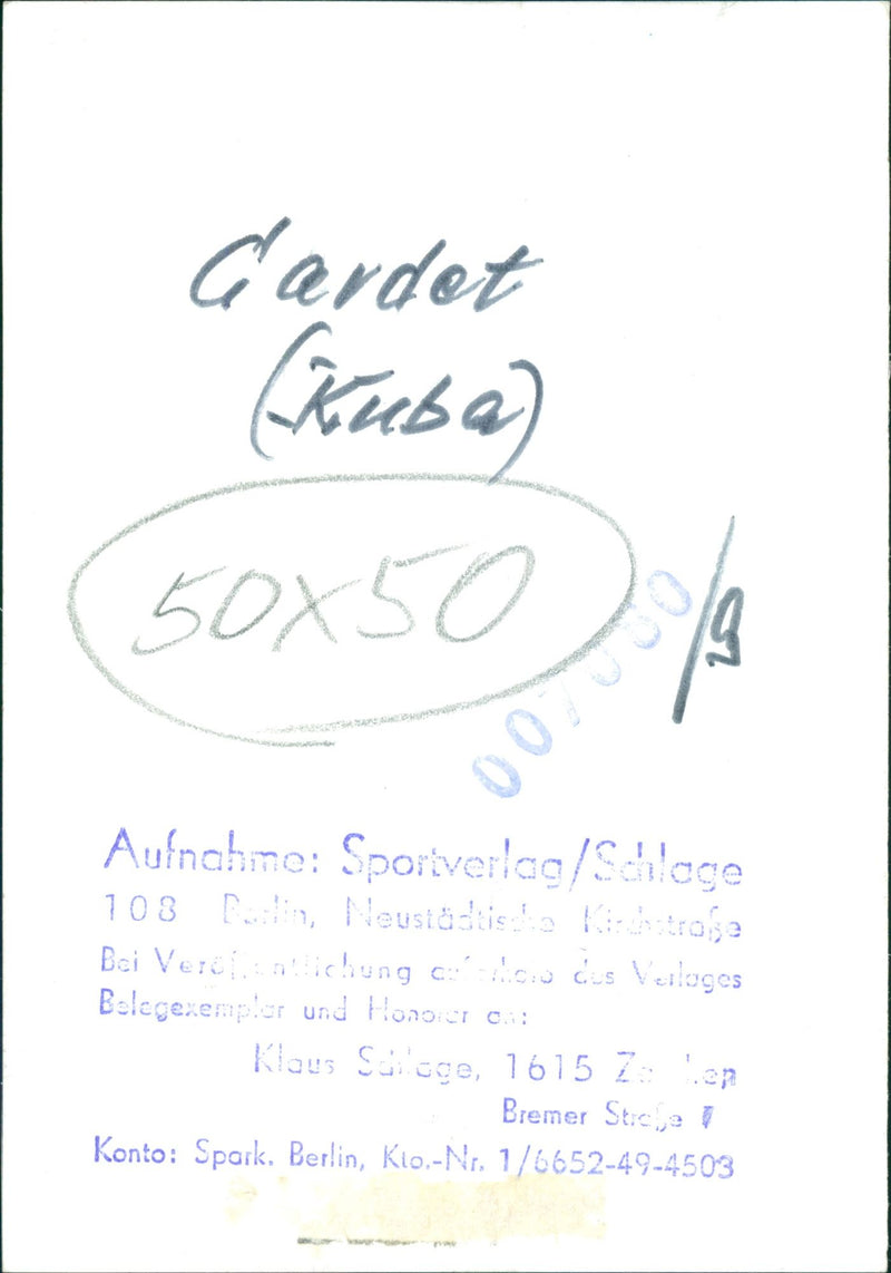 RACE CUBA SHOT AND FILM EDITED - Vintage Photograph