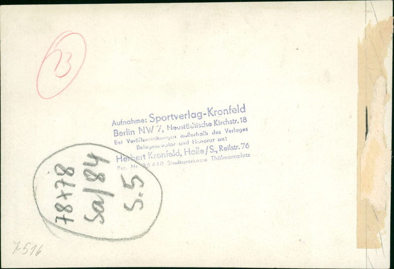 EDWARD VISSERS GERMAN MUSICIAN KNO ALBERT - Vintage Photograph