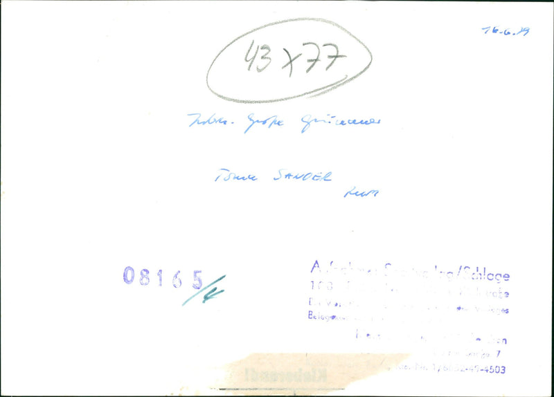 RUMANIA TUBES GEOPE GENUE CECERES TONE SANDER REAR BEING RUMA - Vintage Photograph