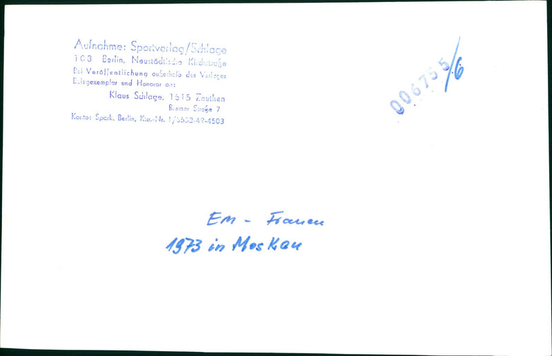 1973 MOSCOW WOMENS MOSKOU RELEASED FILM SHOT - Vintage Photograph