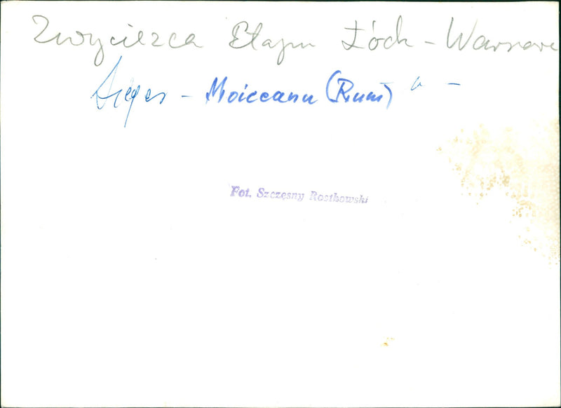 MOICEANU RUM LIGN FOT SZCZESNY ROSTKOWSKI ROMANIAN SINGERSONGWRITER - Vintage Photograph