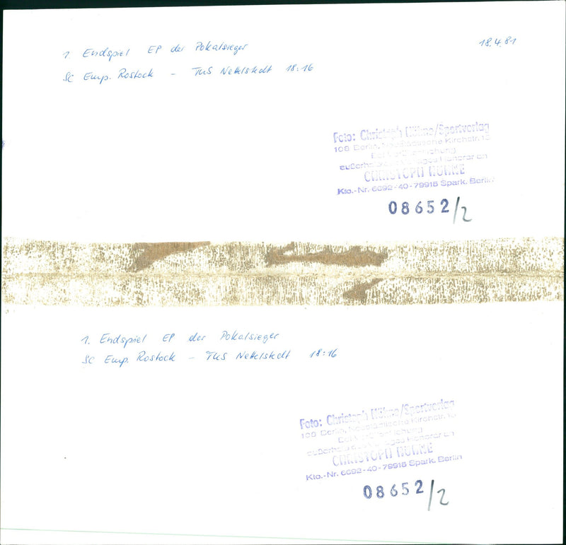 1981 NETTELSTEDT KODAK SAFETY FILM PICKAL WILK KOHDE NOOCZIN WOLLER KAN - Vintage Photograph