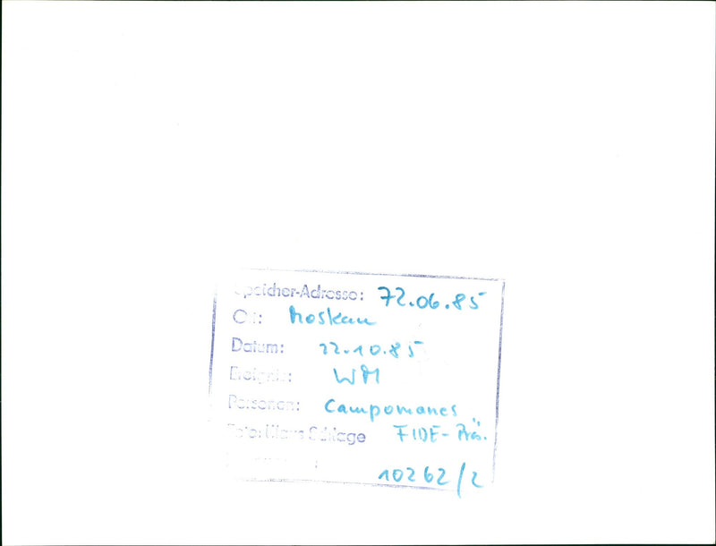 LOTEPEICHER ADDRESS HOSLANE DATE PERSONCA CAMPOMANES COOLERS STIEG - Vintage Photograph