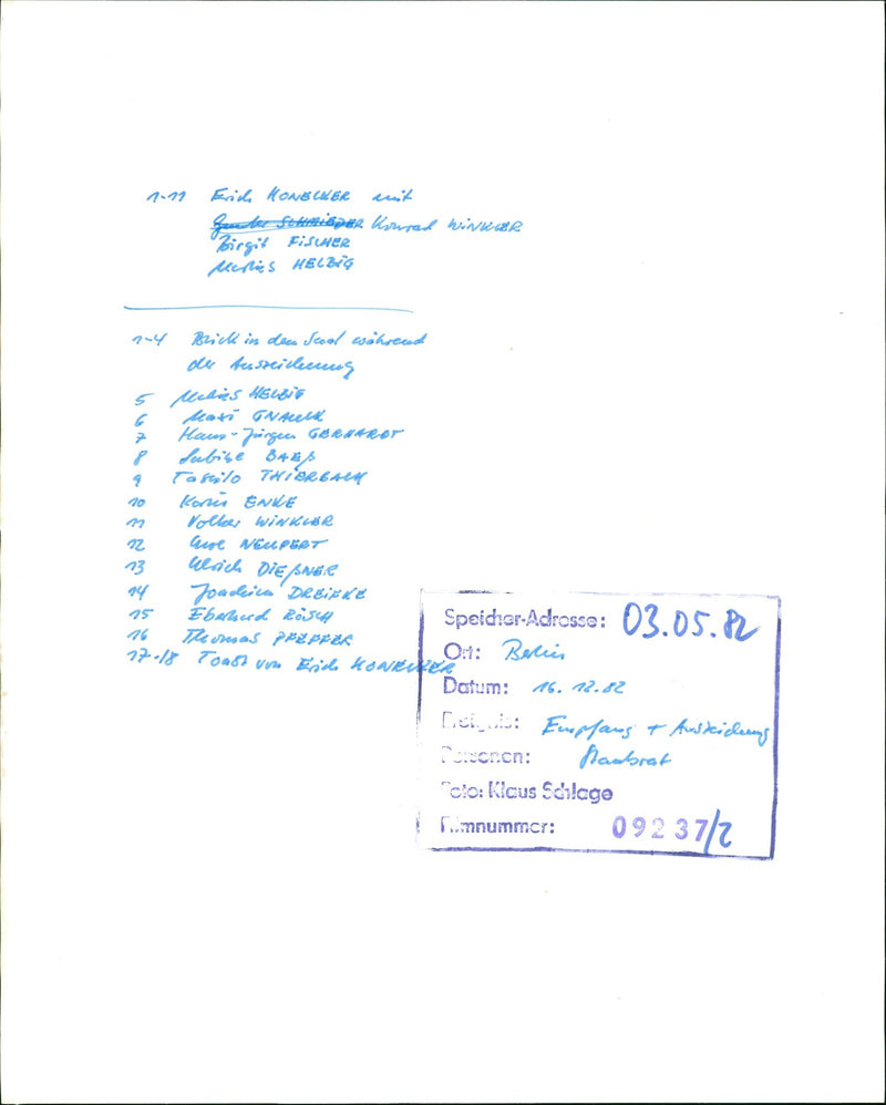 1982 RECEPTION ISRAT KODAK SAFETY FILM ERICH - Vintage Photograph