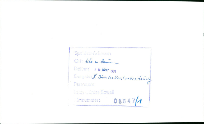 1947 DTSB FEDERAL EXECUTIVE COMMITTEE SPRIDAR ADDRESS OTI GUNTHER FILM - Vintage Photograph