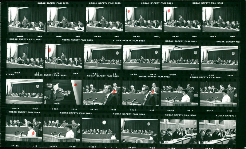 1947 DTSB FEDERAL EXECUTIVE COMMITTEE SPRIDAR ADDRESS OTI GUNTHER FILM - Vintage Photograph