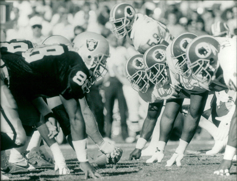 1991 AMERICAN FOOTBALL START LEAGUE STUTTGART FANS - Vintage Photograph