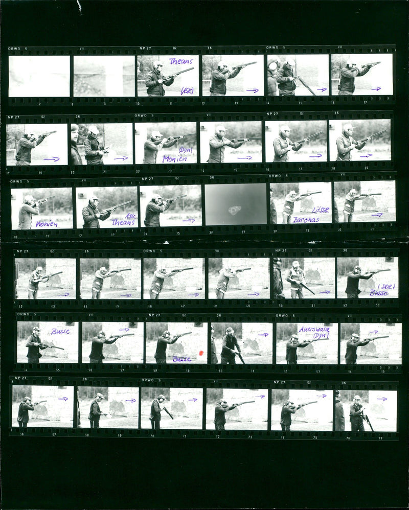 1973 BERLIN INTERNATIONAL COMPETITION SKEET TRAP THAENS MICHAEL FILM - Vintage Photograph