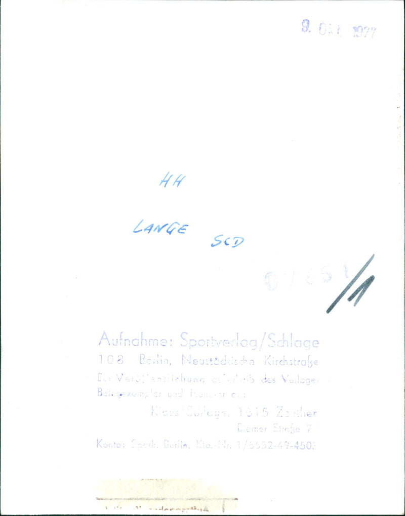 FILM SHOT BERLIN GERMANY RELEASED - Vintage Photograph