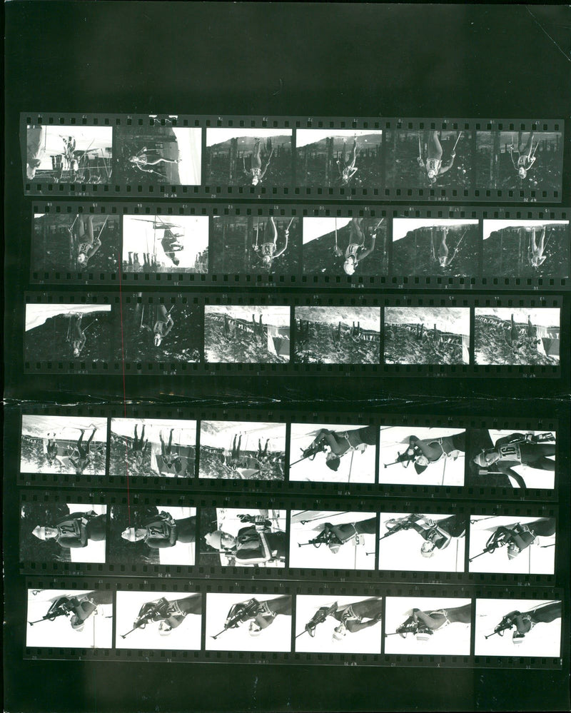 1983 BIATHLON FILM KARSTEN LANGHELM SCD UWE KOCH ASK LANGE MICHAEL - Vintage Photograph