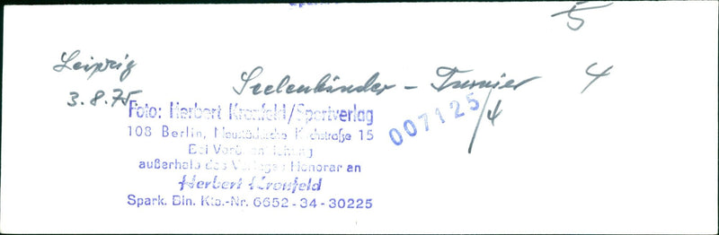 SEELENBINDER TURNIA AUBAUF LEIPZIG SEELENKIRDEY PREMIER BERLIN LLEU FILM - Vintage Photograph