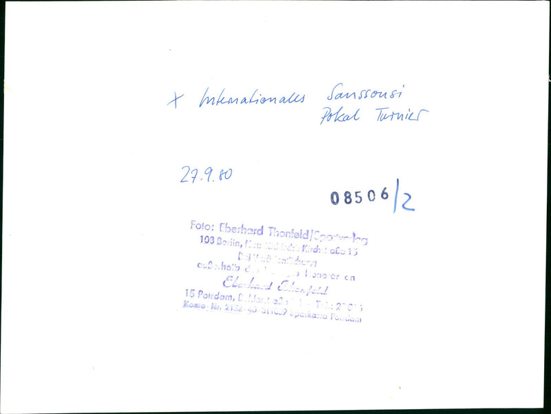 RELATIONAL TANSSINA PETSDAM MARQUARD HOFT OYN BERLI FILM - Vintage Photograph