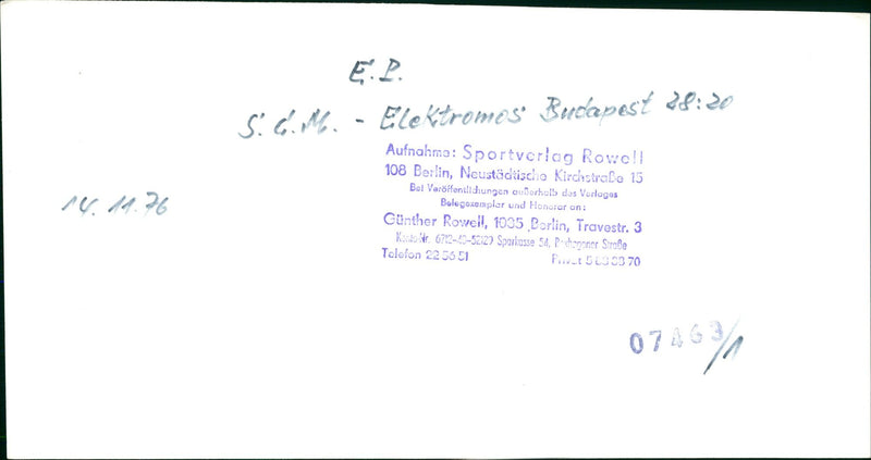 FILM SHOT BUDAPEST HUNGARY AND BERLIN - Vintage Photograph