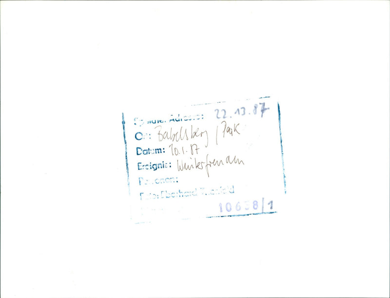 1987 EUDEN SNUE BABELSKAN PAK CIGNI WHILERFRENAN DATE EUDENSNUE BABELSKA - Vintage Photograph