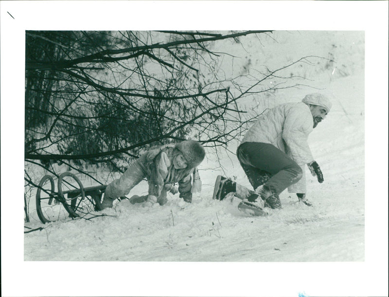 1987 EUDEN SNUE BABELSKAN PAK CIGNI WHILERFRENAN DATE EUDENSNUE BABELSKA - Vintage Photograph