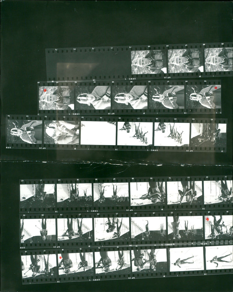 1983 BIATHLON FILM UWE KOCH ASK KARSTEN LANGHELM SCD DIRK GAUDLITZ XOX HEIKO - Vintage Photograph