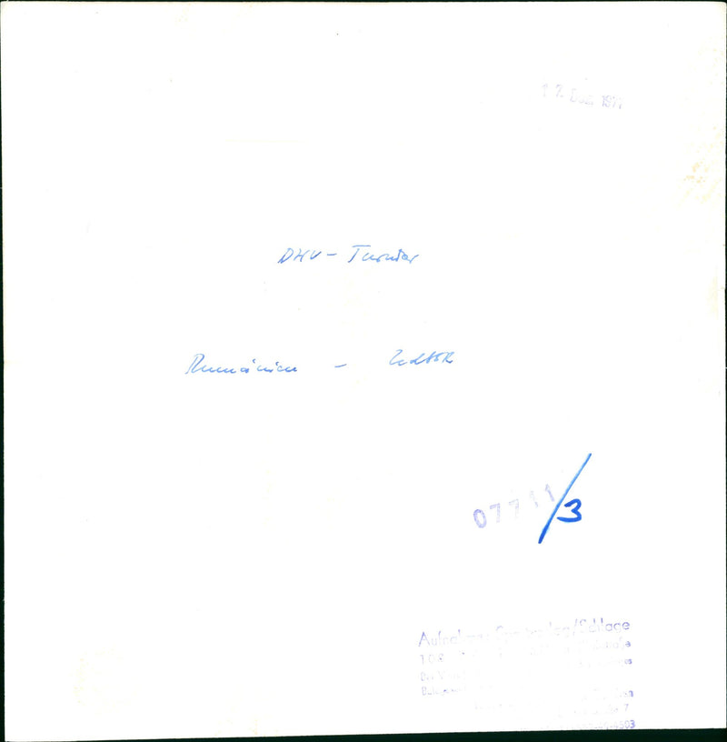 OHU TOURNAMENT RUMANICU REDSSR NOWITZKI BIRTALAN REPTEW GULBIS FILM - Vintage Photograph