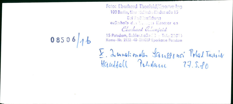 RELATIONAL TANSSINA PETSDAM LARISSAN SEUNGO FILM - Vintage Photograph