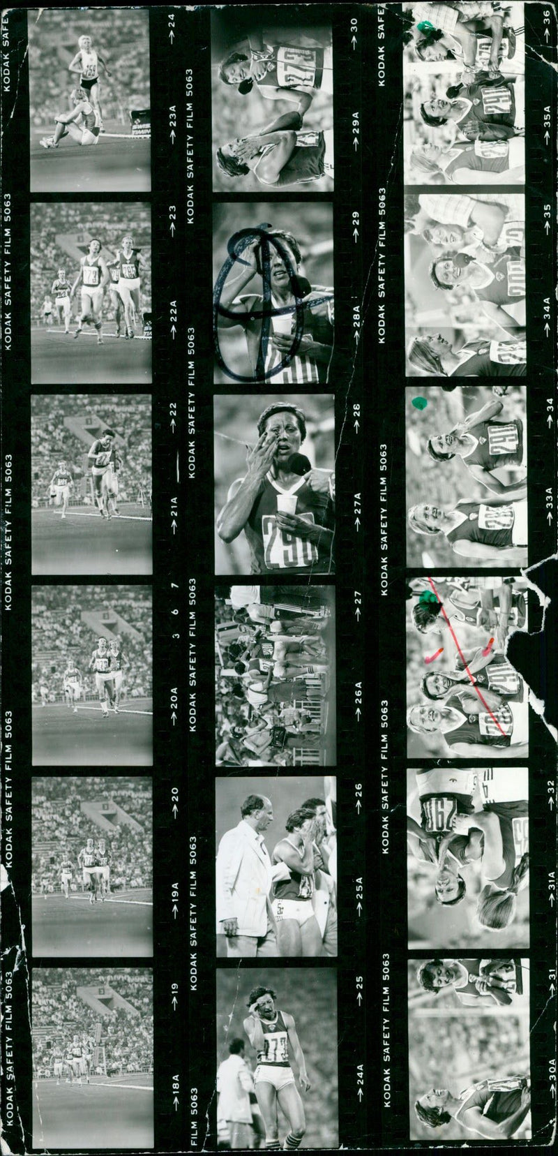 LEICHTATHLETIC KODAK SAFETY FILM AND DILA DDR ISTOP - Vintage Photograph