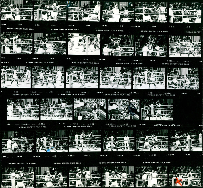 1993 BOXEN BOX FINISHES GOES KONAKBAJEW OLIVA DAMA MUGASI KOSCHKIN FILM - Vintage Photograph