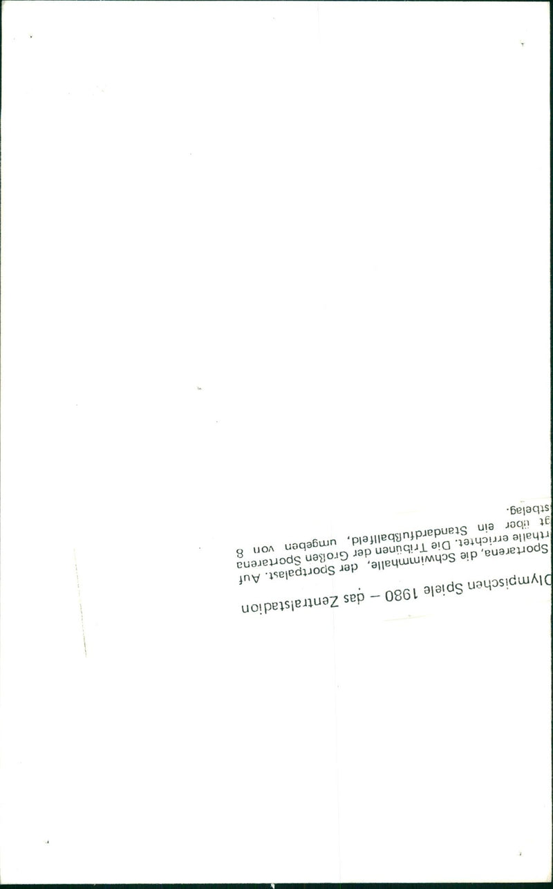 1980 PREPARATION ANDG PAONS OLYMPIC STADIUM MAIN VENUES - Vintage Photograph