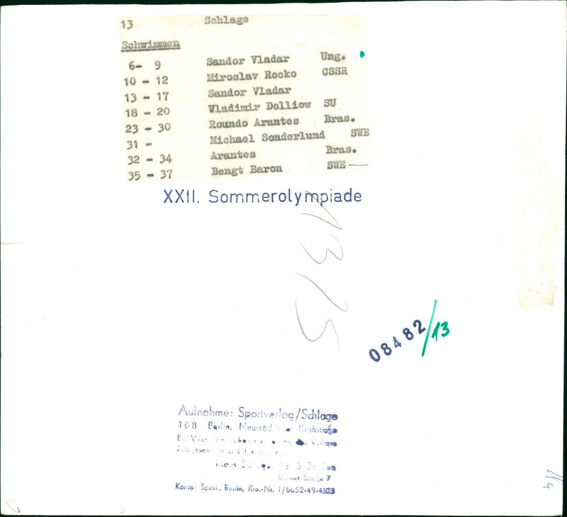 SCHWIMMEN KODAK SAFETY FILM ISA MICHAEL VLADIMIR - Vintage Photograph