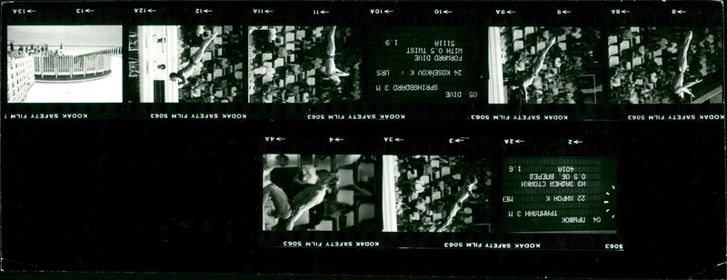 ESSER SPRINGS LIM WATER JUMPING ETSPRINGEN MENS TEX MEX ESSE FILM - Vintage Photograph