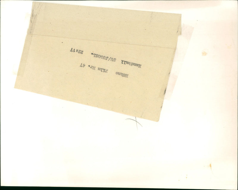 HOHNE HANDBALL JUGOSL NOSANCH NERVEIN FILM - Vintage Photograph