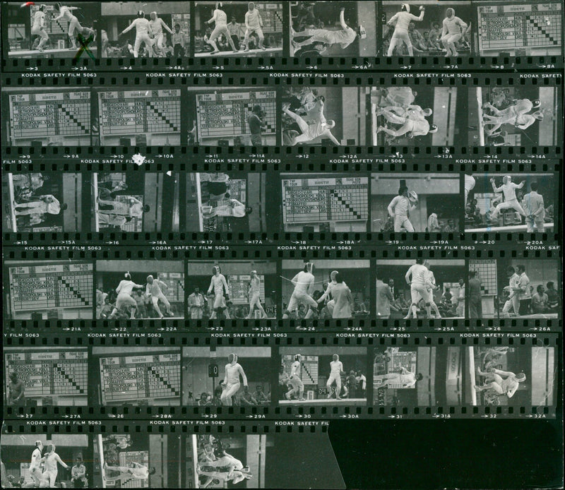 FENCING FENCING SABEL FINALE HONEZ GEDOVERI FILM - Vintage Photograph