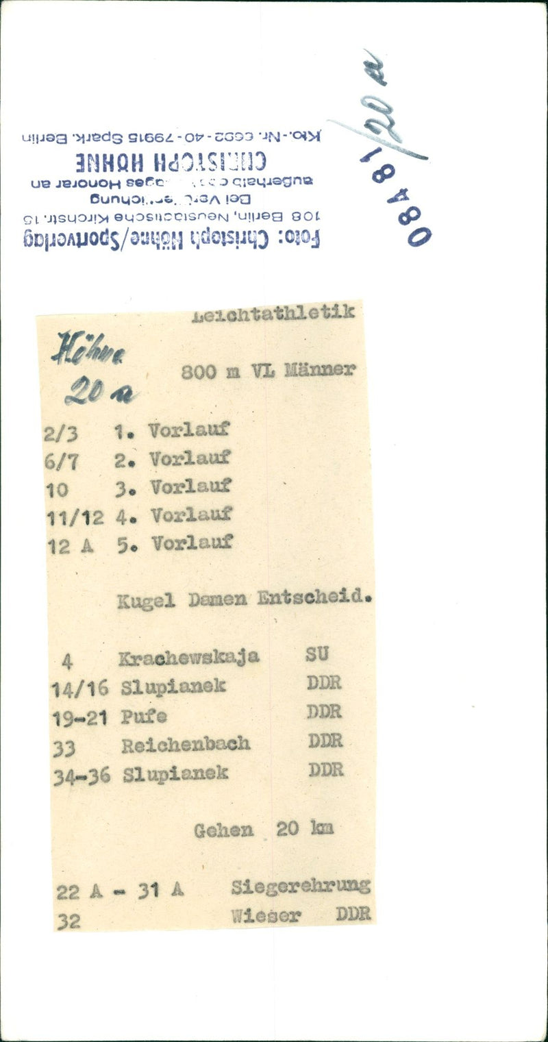 LEICHTATHLETIC KODAK SAFETY FILM ARTICLE KOD - Vintage Photograph