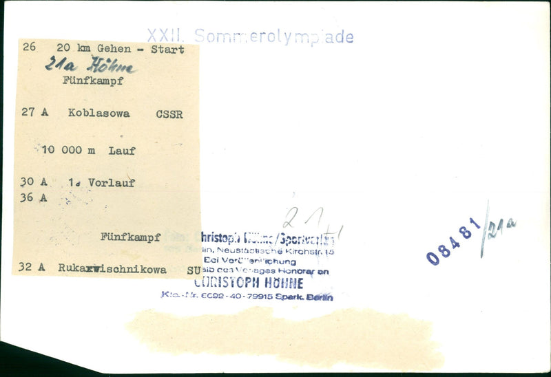 LEICHTATHLETIC KODAK SAFETY FILM KOI AXXII ARTICLE - Vintage Photograph