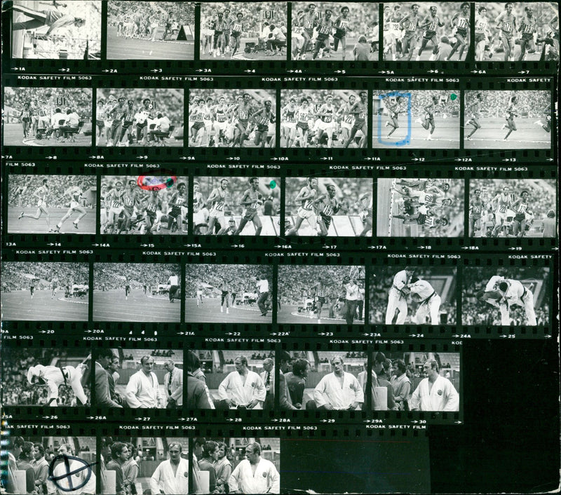 LEICHTATHLETIC JUDO HALBSCHWERGEW ATH OLISARENKO FINAL RUN FILM - Vintage Photograph