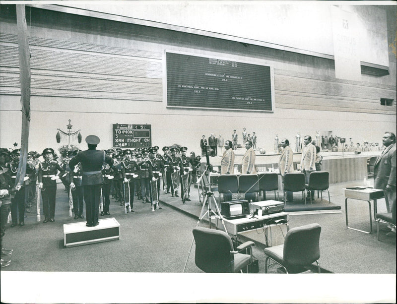 1980 WEIGHT LIFTING LACOSO NOSKAN PONONCO OLYMPIAJO FOIO CLICTOPHI CHNE FILM NUMB - Vintage Photograph