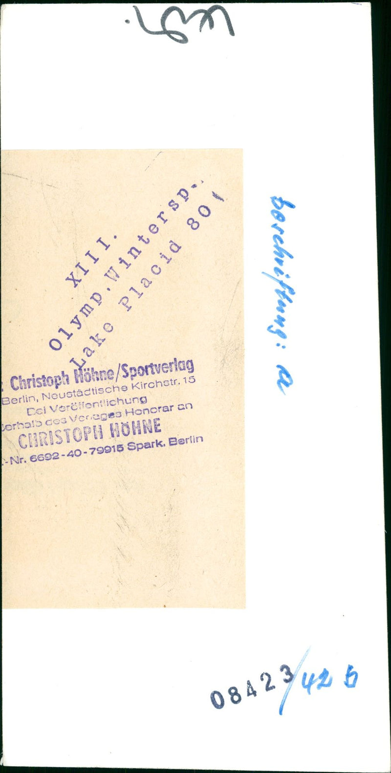 BIATHLON KODAKS FANTASTIC VOYAGE LAKE PLACID FILM - Vintage Photograph