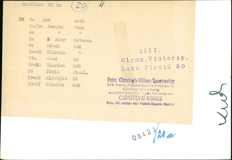 BIATHLON KODAK SAFETY FILM MOST POPULAR FIL - Vintage Photograph