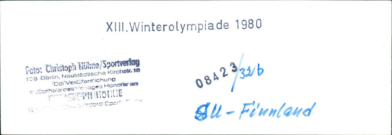 1980 WINTEROLYMPIA ILU PROUD EISHOCKEY FILM SERIES - Vintage Photograph