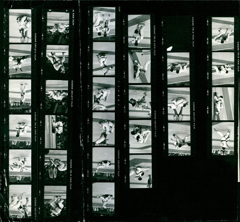 CANT KODAK TRI PAN FILM VINE SAFETY ICA JUDO HOLLIDA FRANCE - Vintage Photograph