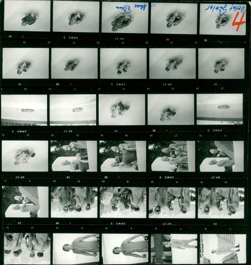 PREPARATION WINTER OLYMPIADE THIS GAMES INNSBRUCKS FILM PAUL PETER - Vintage Photograph