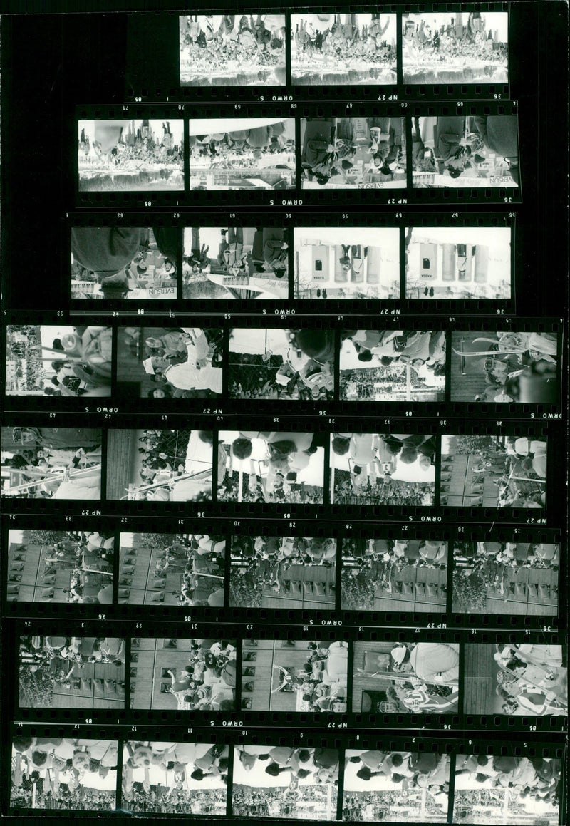 1976 PREPARATION WINTER OLYMPIADE FILM KOIVISTO PIN SEASON PINNLAND ODD MARTI - Vintage Photograph