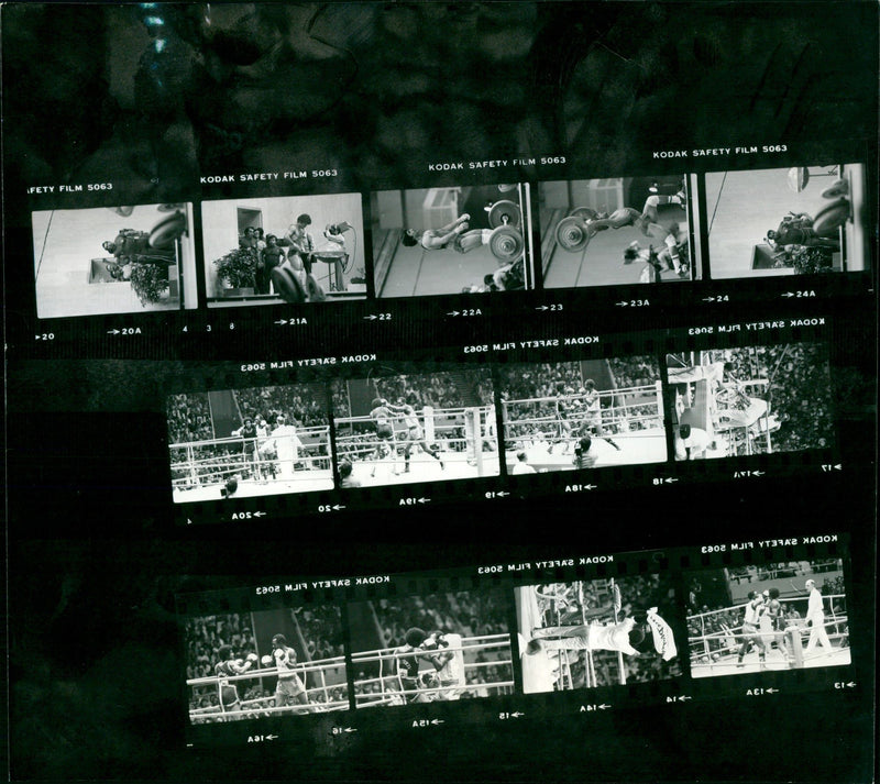 1980 BOXES TENSANTA LUCAS DISOMBS WEIES JERSEY NAIO DIAS VENEZUELA FILM - Vintage Photograph