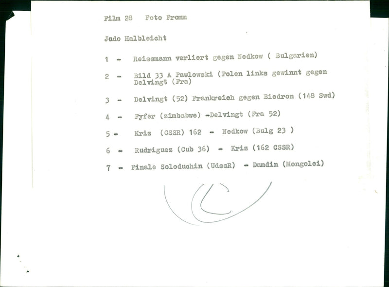 FILM TOTO FROMM JADO SEMILIGHT REISSMANN LOSES AGAINST NEDKOW BULGARIA PICT - Vintage Photograph