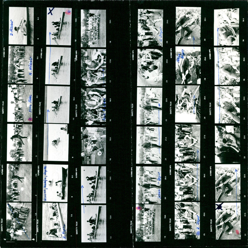 1984 ASSEN HOLE SCHULZ HATTIES ANONNER SVORONO MICHAEL FILM - Vintage Photograph