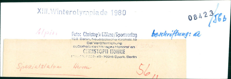 1980 CAUF ISSUES FLYMPIADE CHRISTOPA SPORTVERLAG BERLIN NEUSIASTISCHE KIR FILM - Vintage Photograph