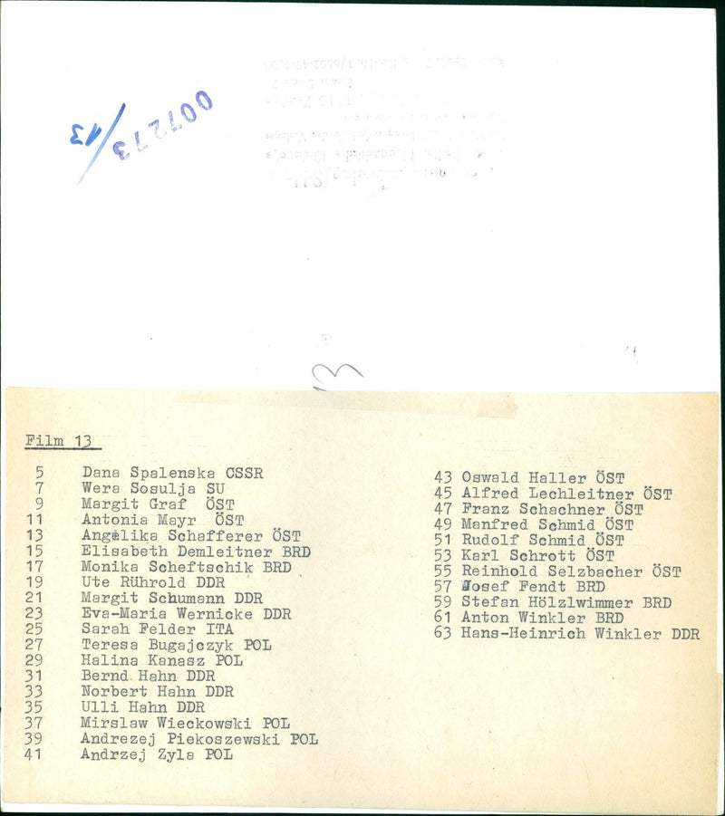 SPECIAL SPRINGS ELLE ELZ FILM DANA SPALENSKA CSSR GRAF OSWALD - Vintage Photograph