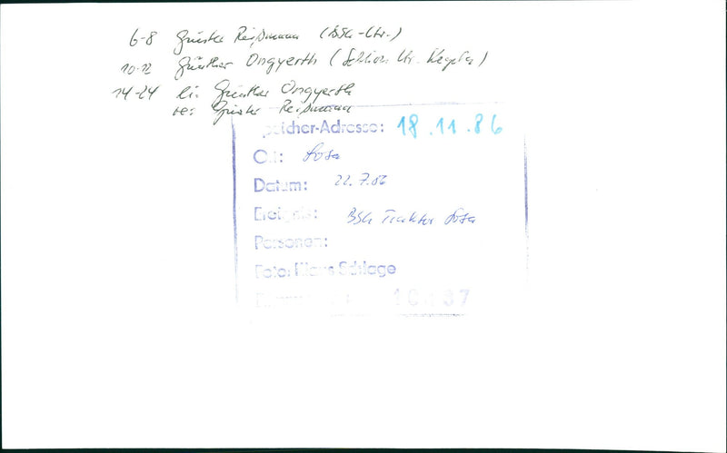 1986 BSG TRACTOR SOSA ORWO ORWE ORWA REQUEST REIINUUCE ZUNTE - Vintage Photograph